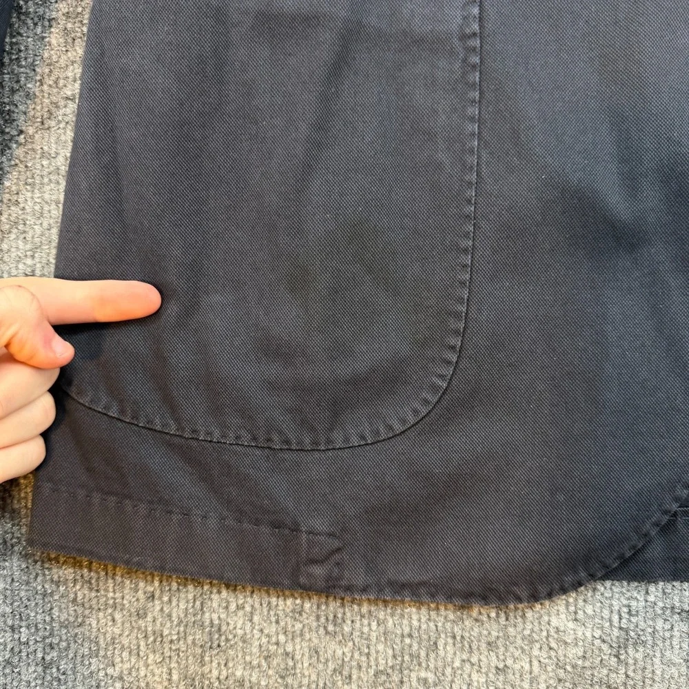 Boglioli Coat Blazer Jacket Cotton Navy Blue size EU 52 Model R3302G - Picture 6 of 16